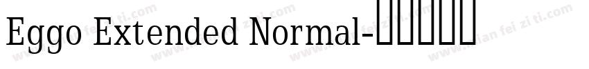 Eggo Extended Normal字体转换